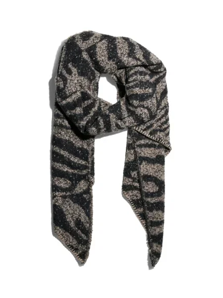 PIECES Fular PCPYRON grej negru