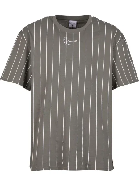 Karl Kani Tricou gri închis alb
