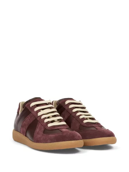 Sneakerși Maison Margiela din piele roșu