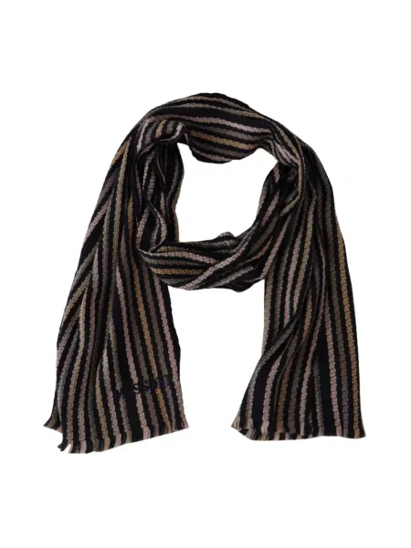 Szal Missoni wełniana niebieska