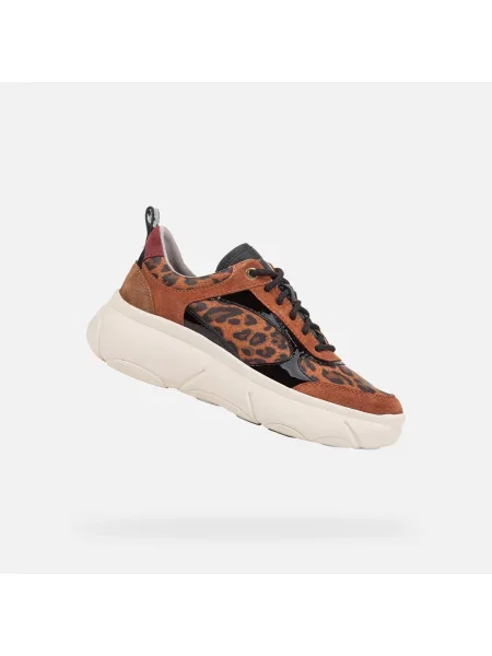 Sneakerși Geox maro