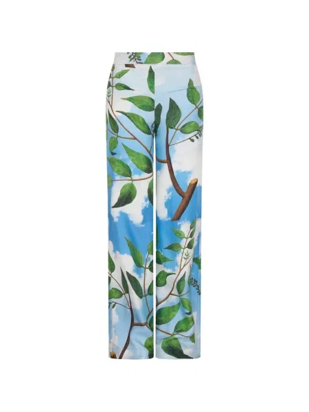 Pantaloni Libertine de mătase albastru