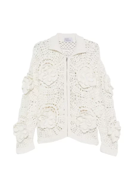 Cardigan Giuseppe Di Morabito cu model floral cu aplicații