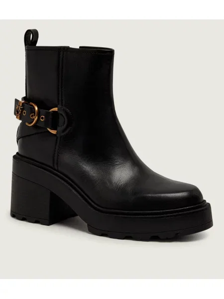 Pinko De piele botine cu Altea 03 negru