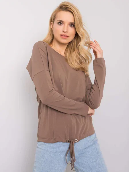 Bluză Fashionhunters maro