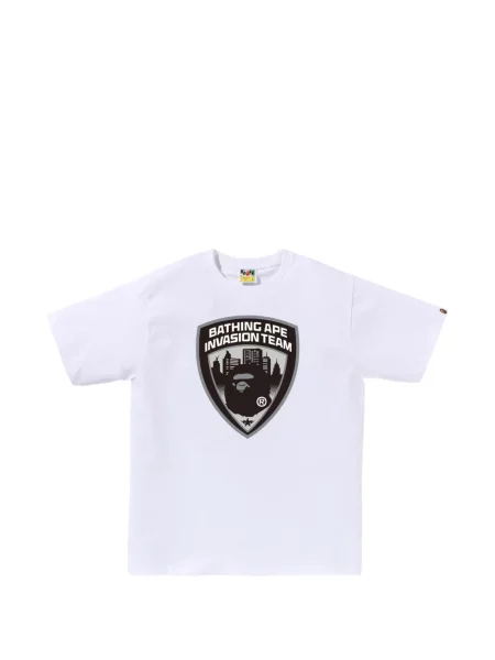 Tricou A Bathing Ape® cu imagine alb