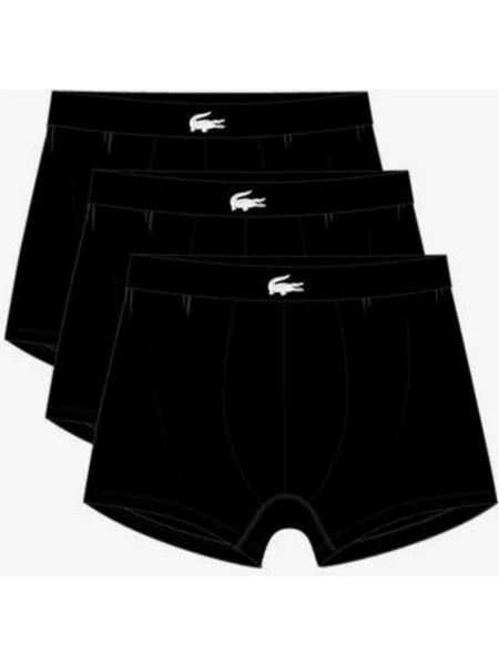 Bokserki Lacoste Stretch Jersey 3 sztuki S czarny