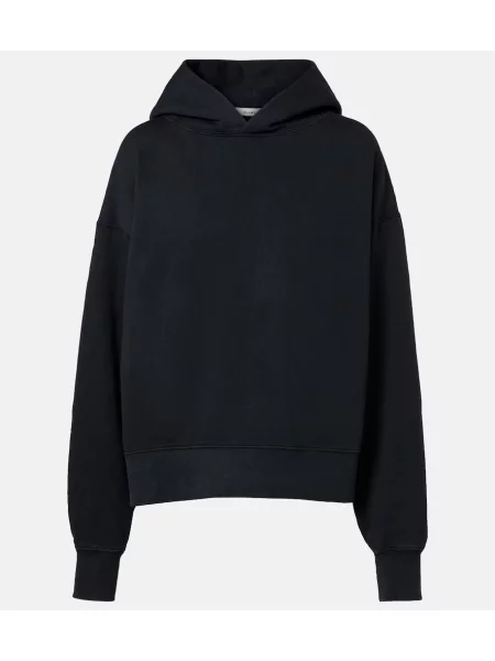 Hanorac cu glugă Slvrlake din jerseu negru