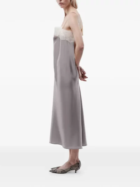Rochie Carven din dantelă gri