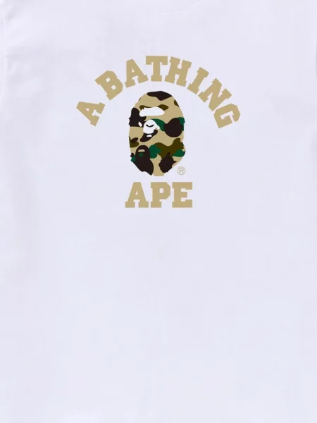 Póló A Bathing Ape® nyomtatás fehér