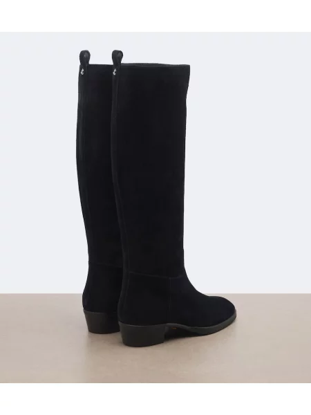 Cizme Jimmy Choo din piele de căprioară negru