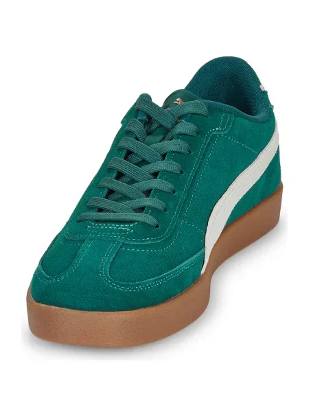 Pantofi Puma din piele de căprioară verde