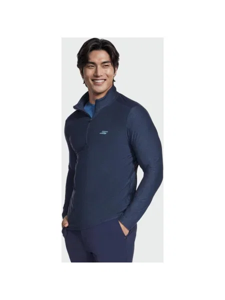 Bluza Skechers GO DRI All Day Zip granatowy S niebieska