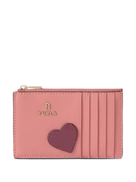 Portofel Furla cu motiv cu inimi roz