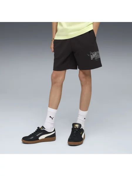 PUMA Młodzieżowe szorty Essentials we wzór moro Akcesoria czarny