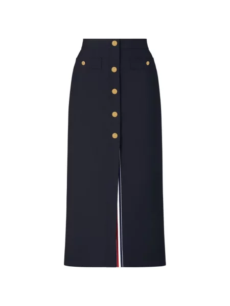 Fustă midi Thom Browne albastru