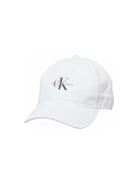 Șapcă Calvin Klein Jeans cu imagine alb
