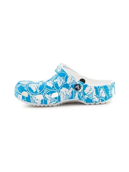 Klasične sandale Crocs s printom plava