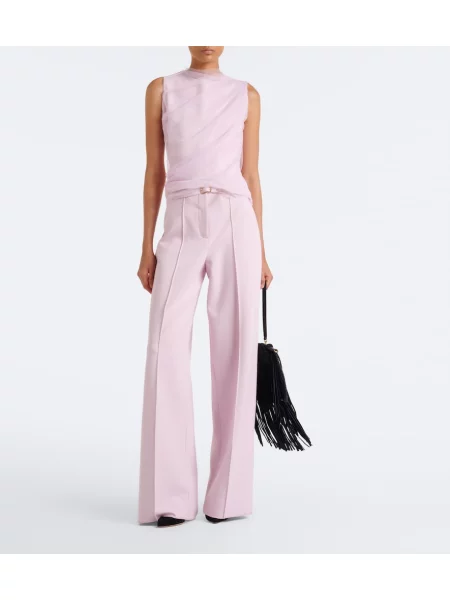 Top Dorothee Schumacher din jerseu drapat roz