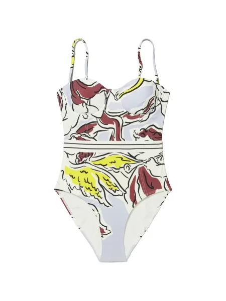 Sutien balconette Tory Burch alb