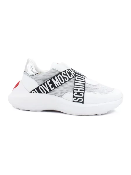 Sneakersy Love Moschino skórzane białe