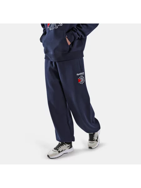 Reebok Starcrest – luźne spodnie dresoweunisex VECTOR NAVY Size: granatowe