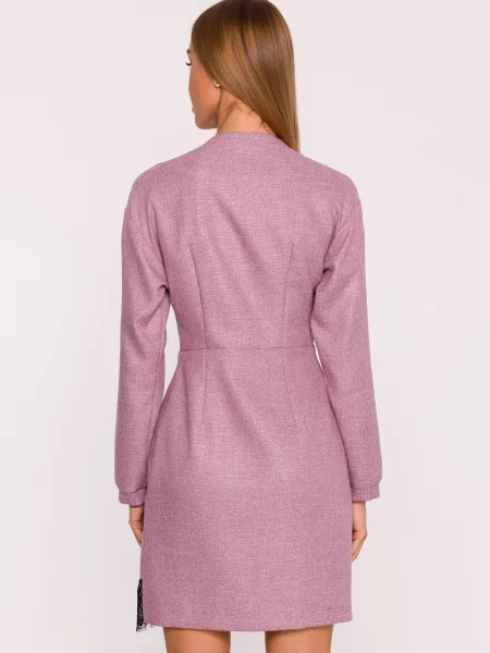 Rochie mini Made Of Emotion din tweed roz