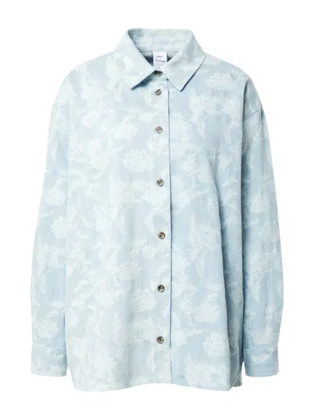 Won Hundred Blúzka svetlomodrá biela