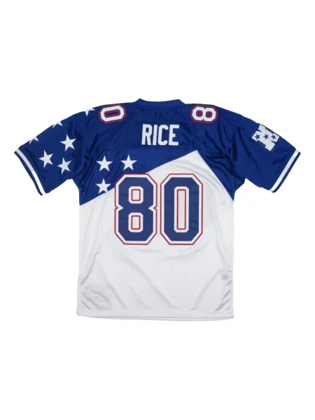 Tricou Mitchell & Ness din jerseu albastru