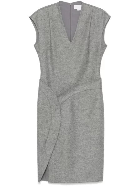 Rochie midi Genny până la genunchi de costum gri