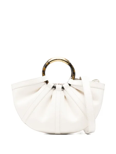 Torebka skórzana Coccinelle skórzana biała