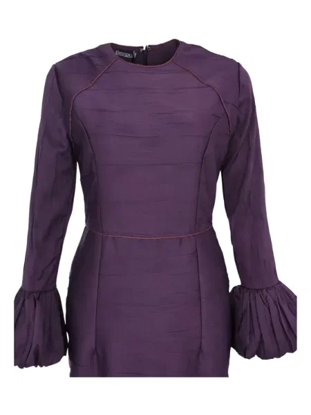 Rochie maxi Baruni de costum violet