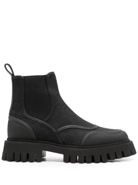 Botine chelsea Gucci din canvas