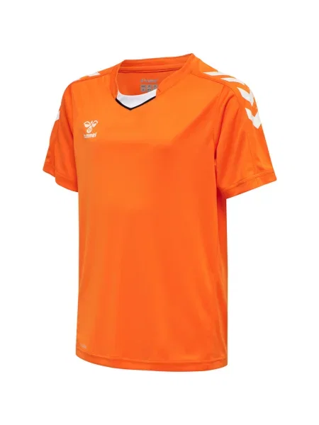 Koszulka sportowa z krótkim rękawem dziecięca Hummel Core XK Kids Poly Jersey S pomarańczowa