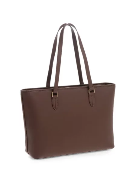 Shopper torbica Love Moschino s autogramom smeđa