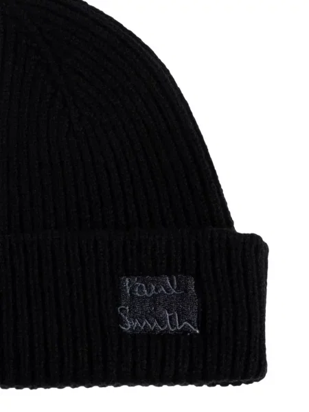 Căciulă Paul Smith cu broderie negru