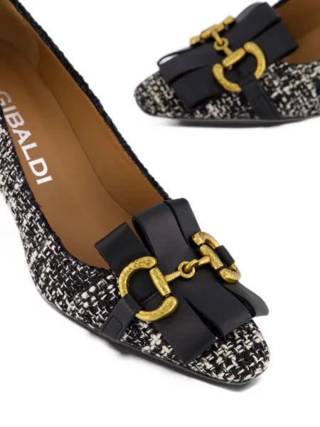 Γοβάκια Gibaldi tweed μαύρο