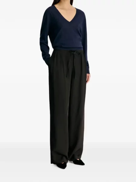 Pantaloni Loulou De Saison cu cordon negru