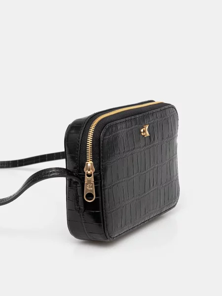 Calvin Klein Geantă Ck Croc Camera Bag negru