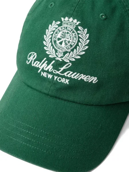 Czapka z daszkiem Polo Ralph Lauren w kratkę z twillu biznesowa niebieska