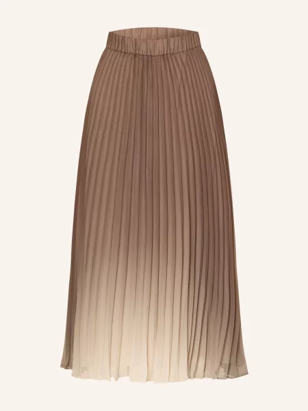 S.Oliver Black Label Spódnica Plisowana beige czarna