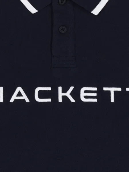 Koszulka polo dziecięca Hackett niebieska