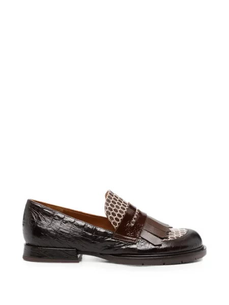 Pantofi loafer Chie Mihara cu franjuri maro