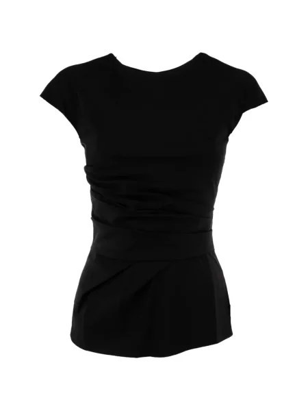 Tricou Chiara Boni La Petite Robe drapate negru