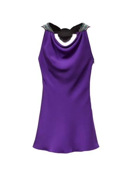 Rochie mini Versace de mătase violet