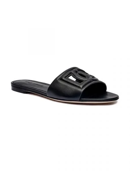Dolce & Gabbana De piele șlapi negru