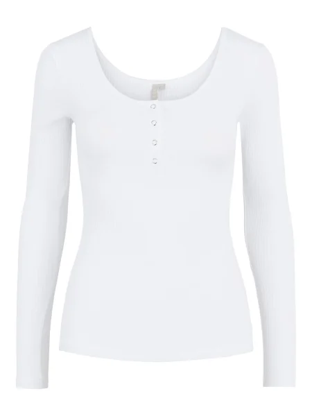 PIECES Tricou Kitte' alb