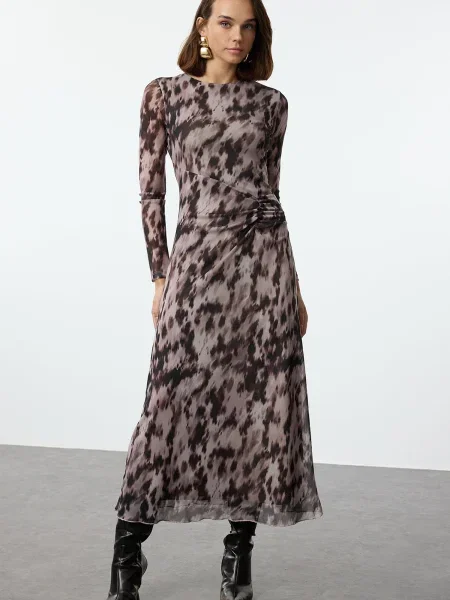 Trendyol Rochie / deschis / închis maro