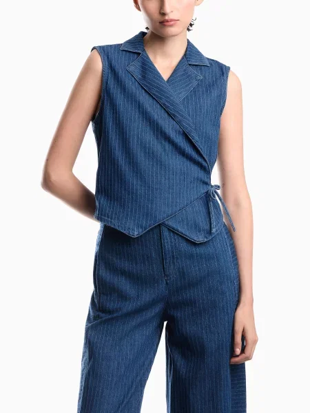 Классический жилет Emporio Armani синий