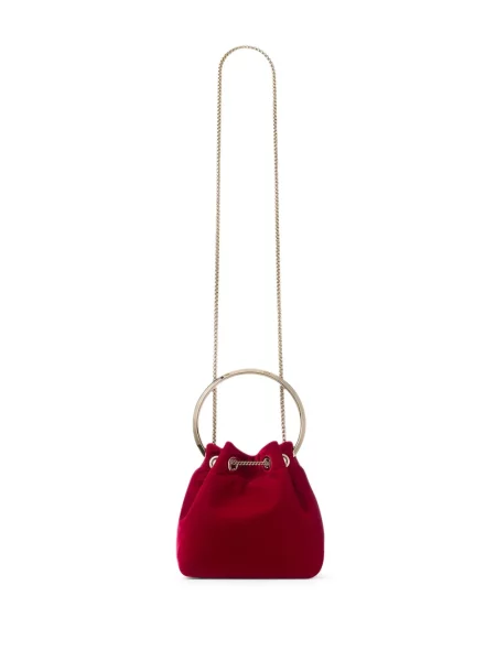 Geantă bucket Jimmy Choo roșu